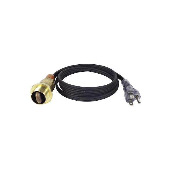 Lit Plug Replacement Cord Of 3100006 Engine Heater, 400W, 120V, 28Mm Thread Plug, Brass Adapter